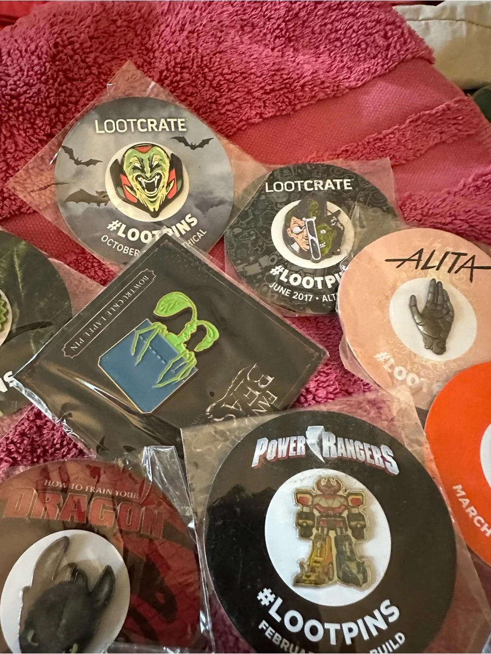 21 Loot Crate Pins 2016-2018